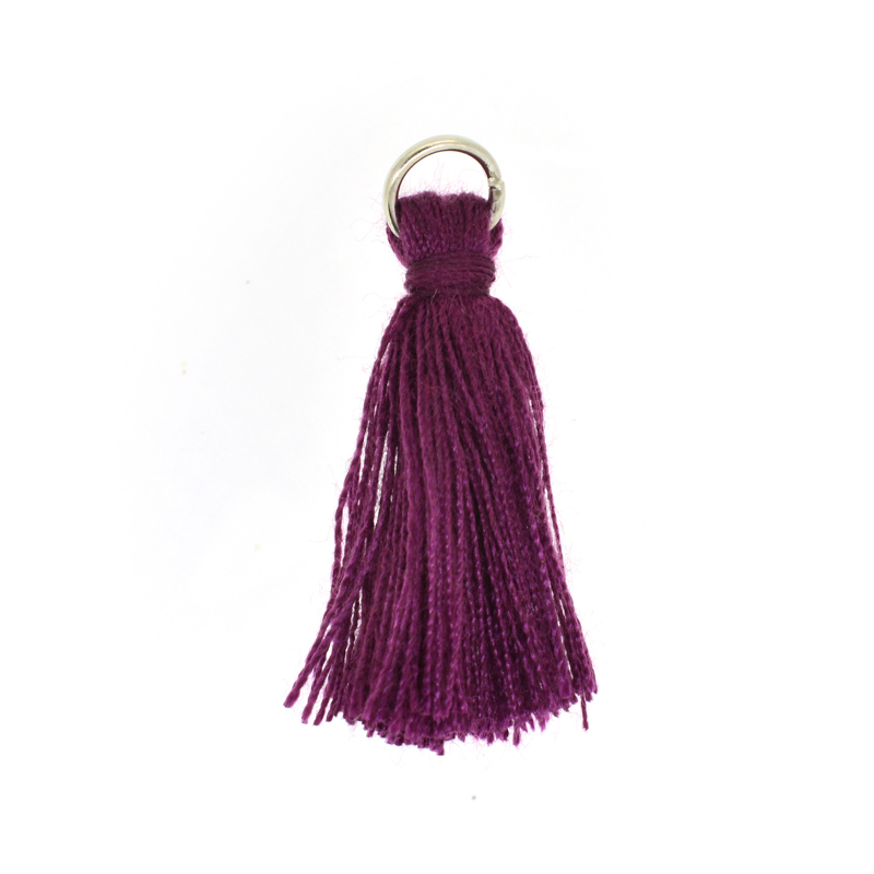 カン付タッセル|F0563|ホワイト/シルバー,ピンク/シルバー,レッド